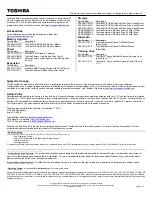 Preview for 2 page of Toshiba P500-ST68X1 Specifications