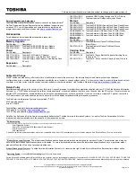 Preview for 2 page of Toshiba P505D-S8007 Specifications