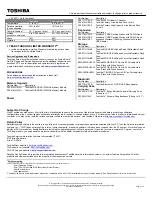 Preview for 2 page of Toshiba P745D-S4240 Specifications