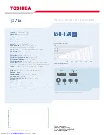 Preview for 2 page of Toshiba p75 Specifications