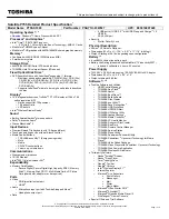 Preview for 1 page of Toshiba P755-S5390 Specifications