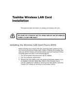 Toshiba PA3297U-1MPC Installation Manual preview