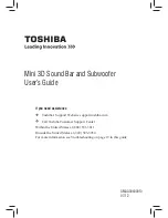 Предварительный просмотр 1 страницы Toshiba PA5075U-1SPA User Manual