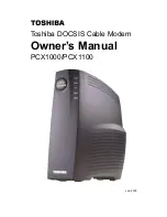 Preview for 1 page of Toshiba PCX1000 Owner'S Manual