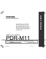 Preview for 3 page of Toshiba PDR-M11 Instruction Manual