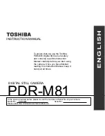 Preview for 3 page of Toshiba PDR-M81 Instruction Manual