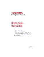 Toshiba PLL23U-00S01C - NB205 N325WH - Atom 1.66 GHz User Manual preview