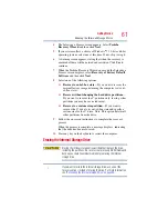 Preview for 61 page of Toshiba PLL23U-00S01C - NB205 N325WH - Atom 1.66 GHz User Manual