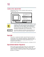 Preview for 10 page of Toshiba Portege 2010 User Manual