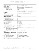 Preview for 2 page of Toshiba Portege 300CT Specification Sheet