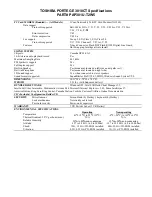 Preview for 3 page of Toshiba Portege 3010CT Specifications