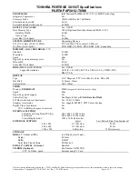 Preview for 1 page of Toshiba Portege 3015CT Specifications