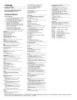 Toshiba Portege 3110CT Specifications preview