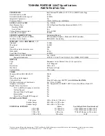 Preview for 1 page of Toshiba Portege 320CT Specifications