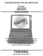 Toshiba Portege 3400 Replacement Manual preview