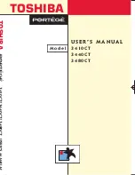 Toshiba Portege 3410CT User Manual preview