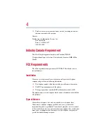 Предварительный просмотр 4 страницы Toshiba Portege 4000 User Manual