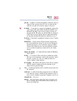 Предварительный просмотр 263 страницы Toshiba Portege 4000 User Manual