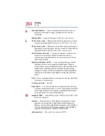 Предварительный просмотр 264 страницы Toshiba Portege 4000 User Manual