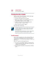 Preview for 22 page of Toshiba Portege 4005 User Manual