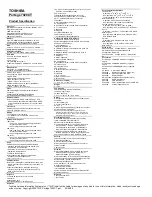 Preview for 1 page of Toshiba Portege 7020CT Specifications