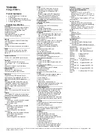 Preview for 1 page of Toshiba Portege 7200CTe Specifications