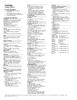 Toshiba Portege 7220CTe Specifications preview