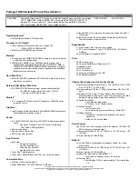 Preview for 1 page of Toshiba Portege R205 Series Specification Sheet