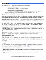 Preview for 4 page of Toshiba Portege R205 Series Specification Sheet