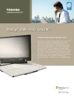 Preview for 1 page of Toshiba Portege R400-S4932 Specifications