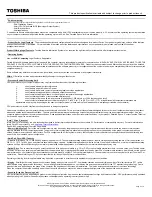 Preview for 4 page of Toshiba Portege R500-S5001 Specification Sheet