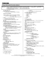 Preview for 1 page of Toshiba Portege R600-S4211 Specifications