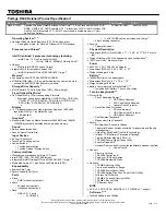 Preview for 1 page of Toshiba Portege R600-ST4203 Specifications