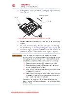 Предварительный просмотр 62 страницы Toshiba Portege R830 Series User Manual