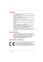 Preview for 3 page of Toshiba PQF10C-GP102E User Manual