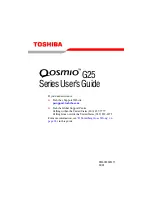 Toshiba PQG20U-10K00E User Manual preview