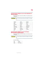 Preview for 19 page of Toshiba PQG20U-10K00E User Manual