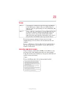 Preview for 23 page of Toshiba PQG20U-10K00E User Manual