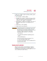 Preview for 43 page of Toshiba PQG20U-10K00E User Manual