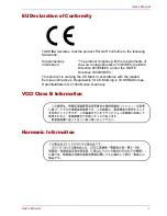 Предварительный просмотр 5 страницы Toshiba PQG30 User Manual