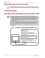 Предварительный просмотр 14 страницы Toshiba PQG30 User Manual