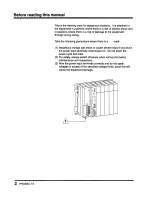 Предварительный просмотр 4 страницы Toshiba Programmable Controller PROSEC T3 User Manual