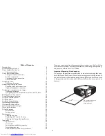 Preview for 3 page of Toshiba Projector Manual