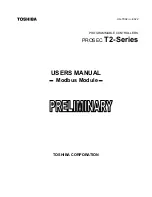 Toshiba PROSEC T2 Series User Manual preview