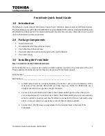 Toshiba ProtoNode Quick Install Manual preview