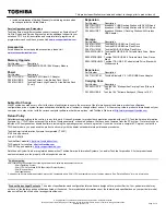 Preview for 2 page of Toshiba PSK3AU-0KT02S Specifications