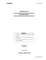 Toshiba PU235N Instruction Manual предпросмотр