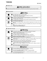 Preview for 3 page of Toshiba PWU003Z Instruction Manual