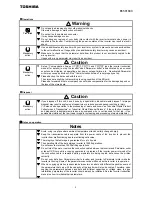 Preview for 4 page of Toshiba PWU003Z Instruction Manual