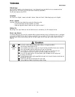 Preview for 11 page of Toshiba PWU003Z Instruction Manual